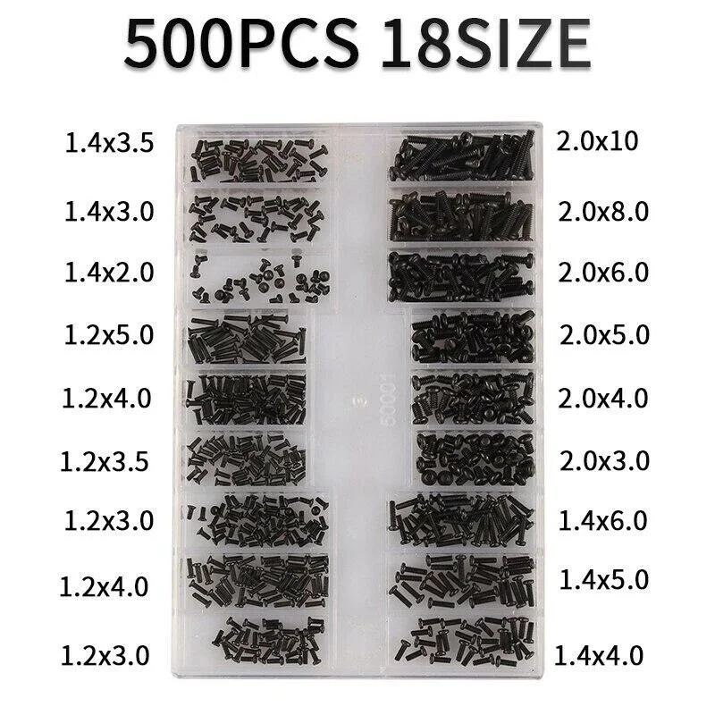 500PCS Laptop Notebook Computer Repair Screws Kit for Lenovo Samsung HP IBM Hard Disk SATA Computer Notebook Laptop Screws