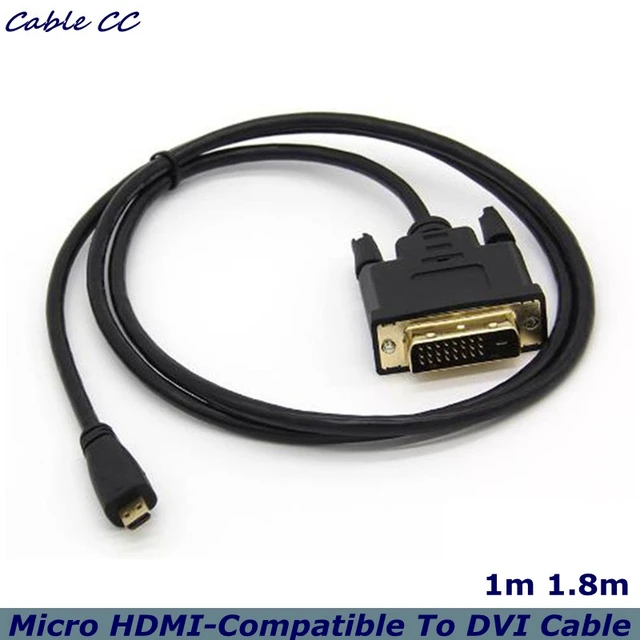 Micro To DVI Cable, Strong Abrasion Resistance, 24 + 1 Pin Cable, For PC Flat Panel TV Camera _ - AliExpress Mobile