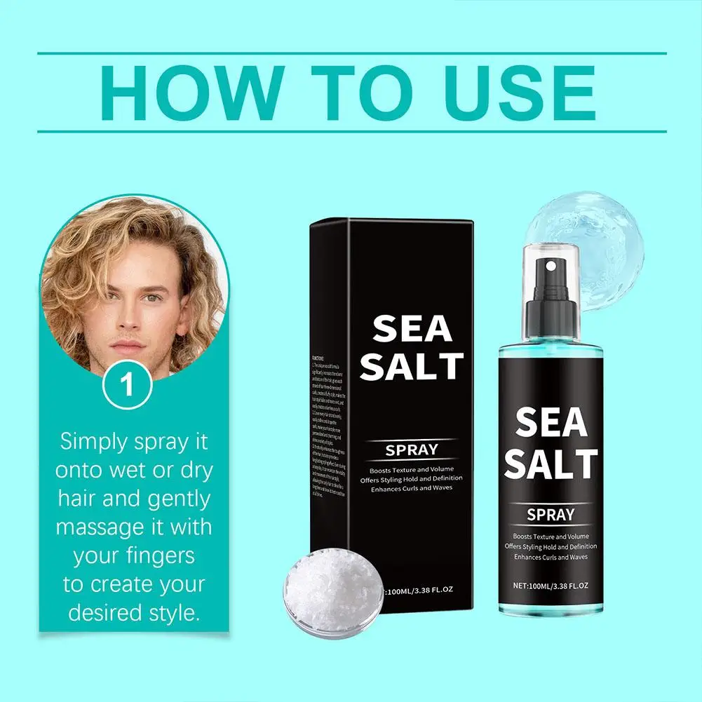 Sea Salt Hair Styling Spray Improving Thickening Strong Holding Non Greasy Fluffy Volumizing Reducing Sticky Hair Nourishing Oil Sea Salt Hair Spray