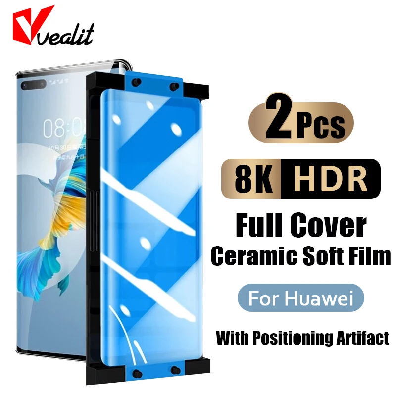 

With Installation Artifact Soft Ceramic Film For Huawei Mate 60 50 40 30 20 Pro Screen Protector For Huawei P60 P50 P40 P30 Pro