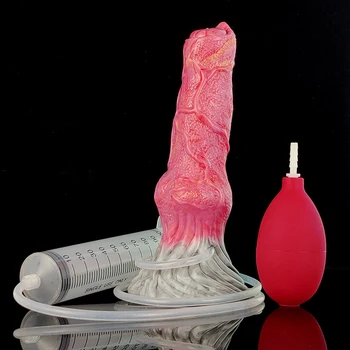 YOCY Gray Meat Color Knot Dildos Fantasy Anal Sex Toy With Sucker Silicone Soft Butt Plug Realistic Wolf Dildo Erotic Sex Shop 6