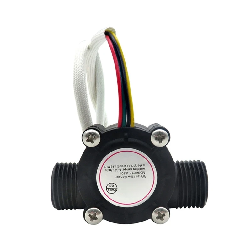 ipiip 3.5-24V Water Flows Sensors Flows Meter Sensors Water Control Liquid 1-30L/min 1.75MPa Switches YF-S201