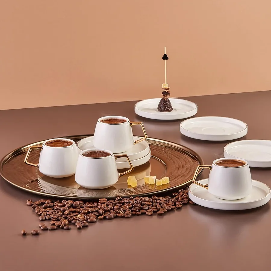 Saturn Gold Turkish Coffee Set 5