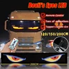 2M Devil‘s Eyes LED Matrix Panel Screen Light Remote Control Animation Display LED Screen Light for Car Truck Windshield 1