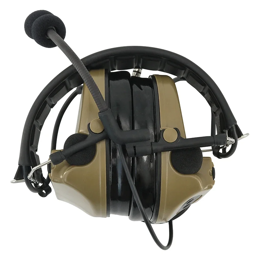 TAC-SKY COMTAC II Noise Reduction Pickup Tactical Hunting Shooting Headset & Tactical PTT U94 PTT & ARC Track Comtac Bracket