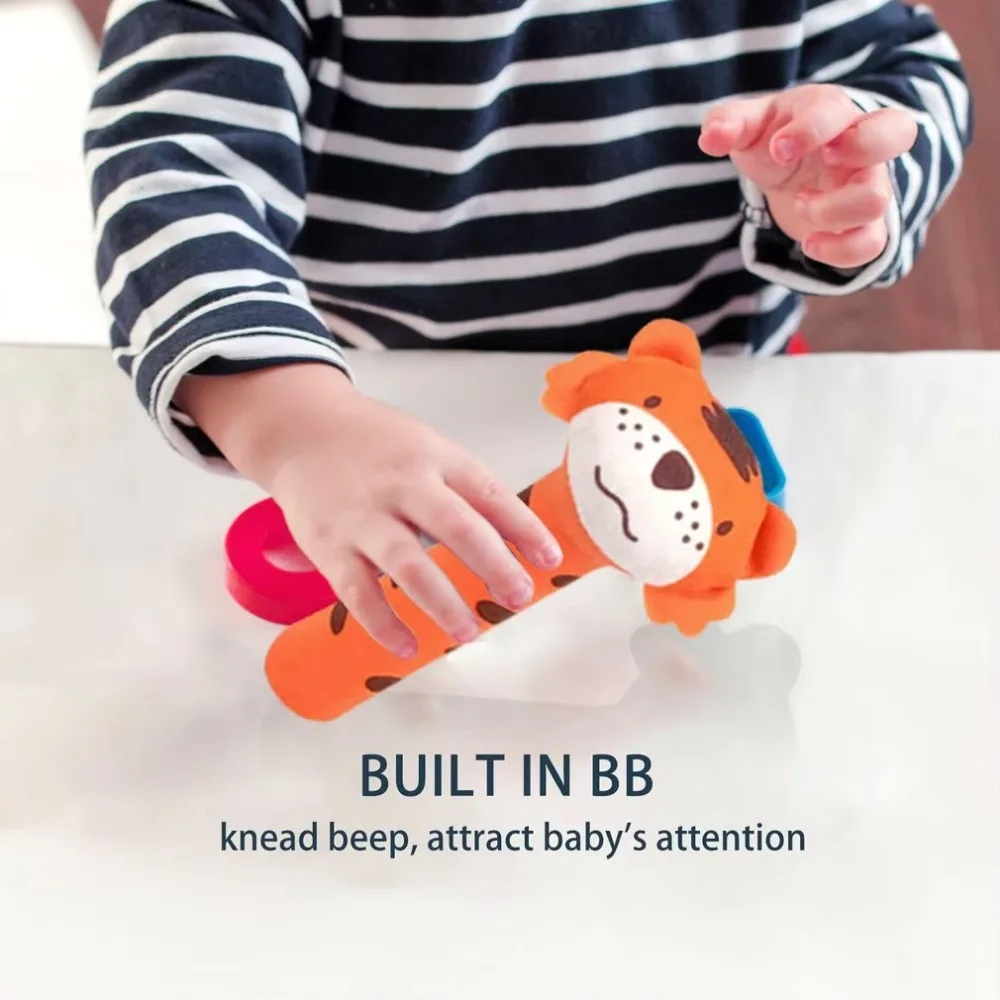 Cartoon Animal Hand Bell Rattle Soft Rattle Toy Baby Rattle Mobiles Baby Toys Cute Plush Bebe Toys 0-12 Months - Bilde 3