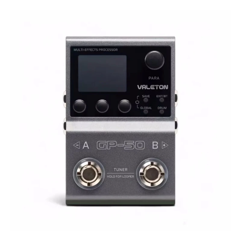 Valeton GP-50 멀티 이펙트 프로세서 스냅톤 및 IR 로더, 음악가를 위한 듀얼 1/4″ TS 언밸런스드 스테레오 출력 잭 포함