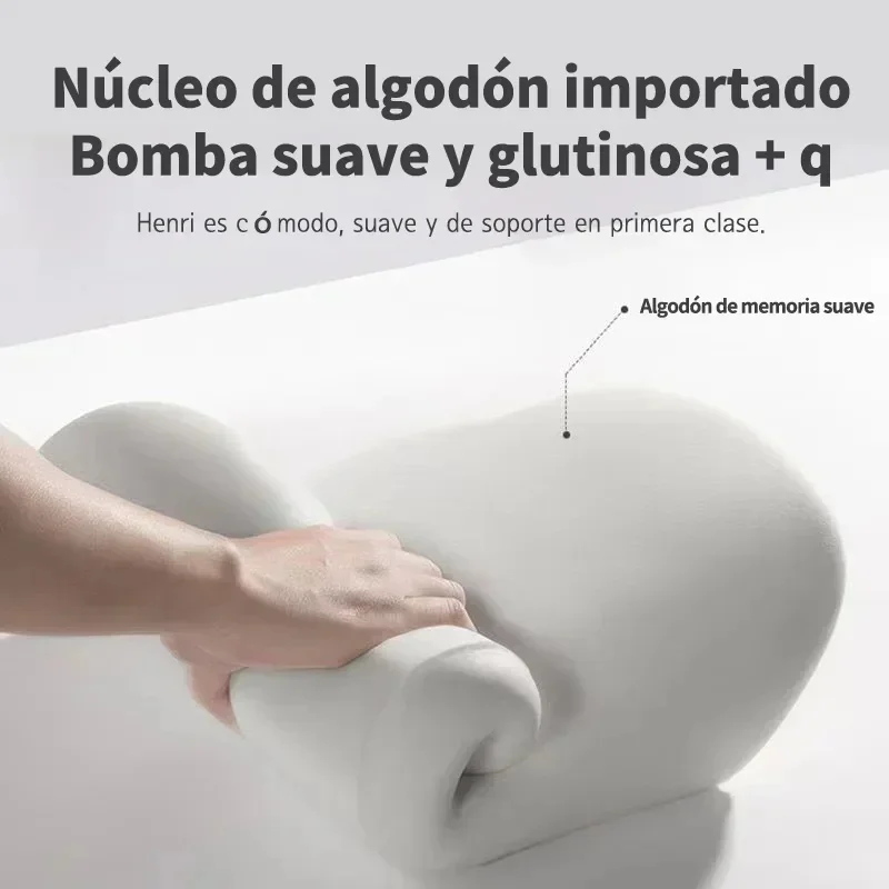 Ergonomic Memory Foam Lumbar Support Pillow for Pain Relief and Comfort