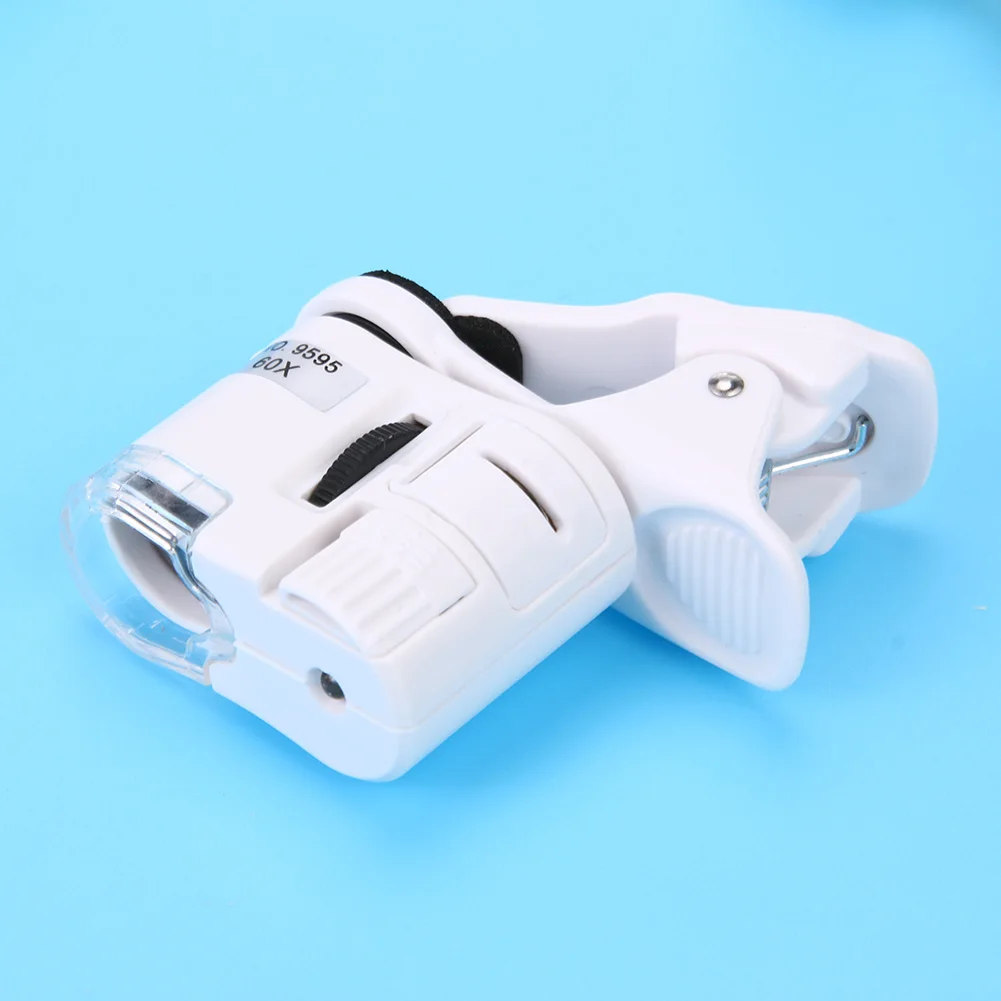 Universal 60X Zoom Micro Camera with LED Light ABS Phone Mini Pocket Microscope Portable for Kids Adults for Mobile Smartphones 6