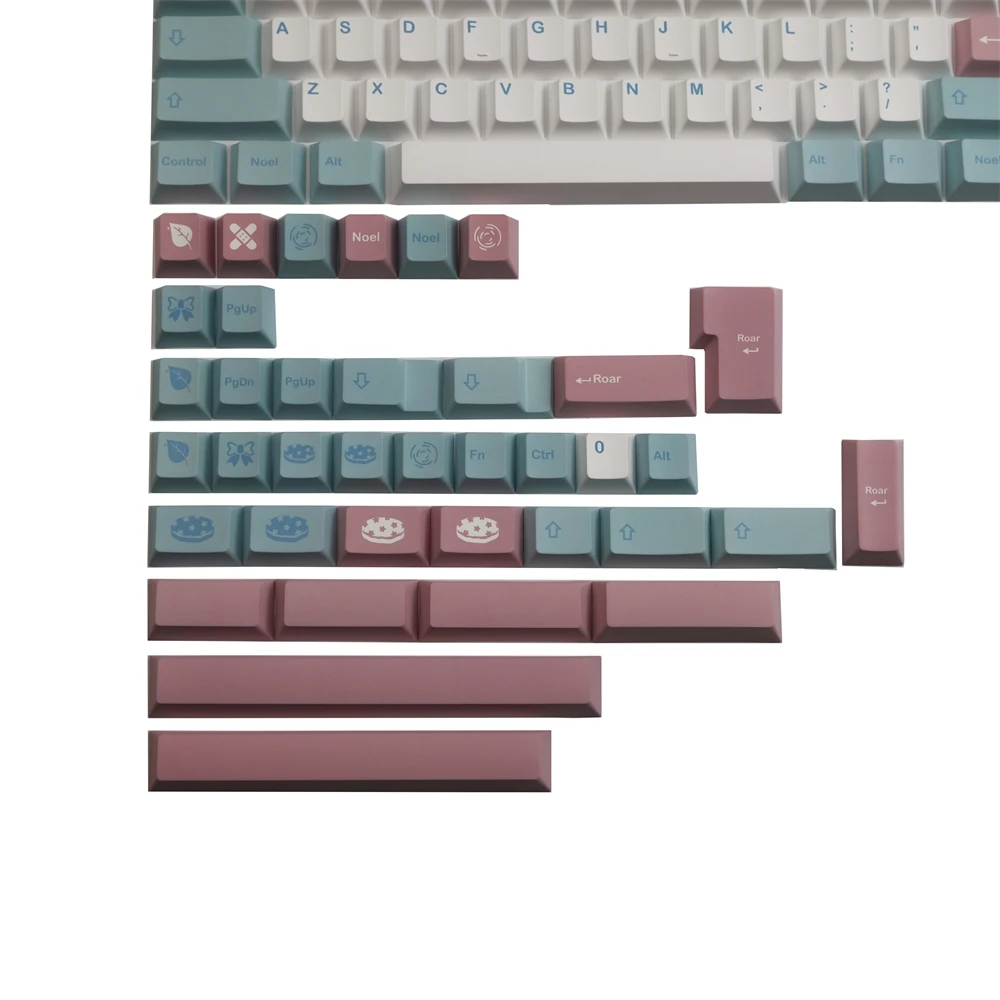 Gmk Noel Keycaps Conjunto Teclado Mecânico Keycap Cereja Perfil Dye-sublimação Compatível Gk61 64 68 84 87 96 104 108 - Imagem 4