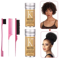 Hair Wax Stick For Black Women Wig With Slick Back Brushes Comb Sleek Stick Gel Pomade for Flyaway Hair Wig Styling Accessories 1