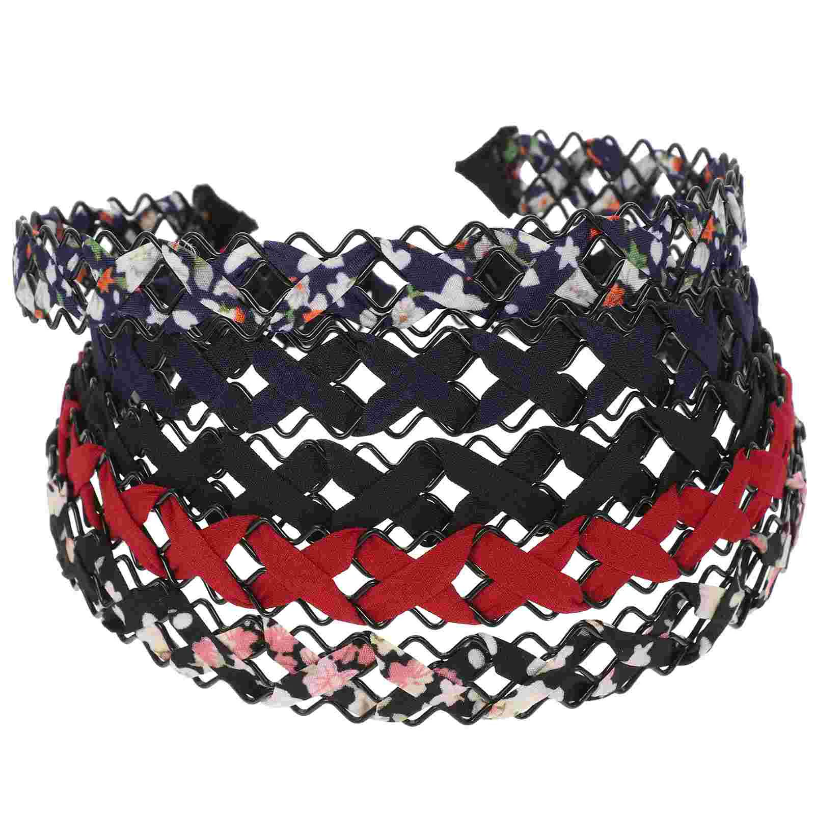 

5 Pcs to Weave Floral Braided Headband Miss Hair Tie Home Supplies Fabric Reusable