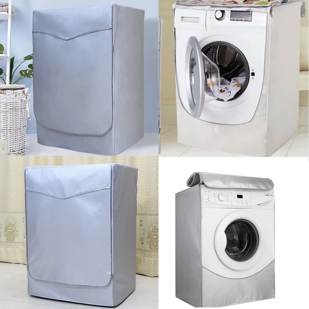 Sunscreen Dust Proof Cover Washing Machine Cover Waterproof Case Washing Machine Protective Dust Front Load Wash Dryer S-L washing machine cover dryer cover