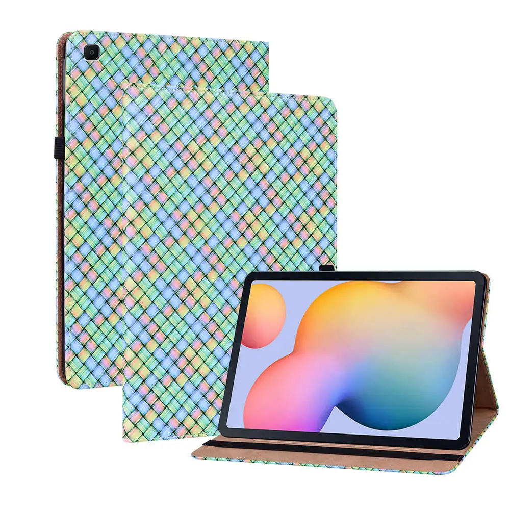 Per Samsung Galaxy Tab A S6 Lite P613 P619 2022 10.4 Case Life 3D Colour Filament Pu Leather Cards Solt Wallet Stand Funda