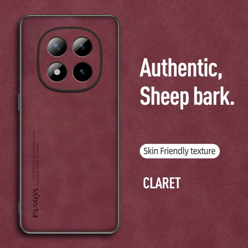 Leather Suede Protective Case with Slim Lens Cover