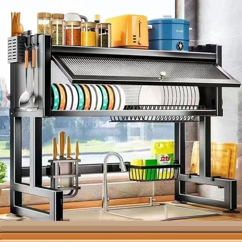 Bancada-pia-prateleira-com-porta-Dustproof-talheres-t-bua-de-corte ...