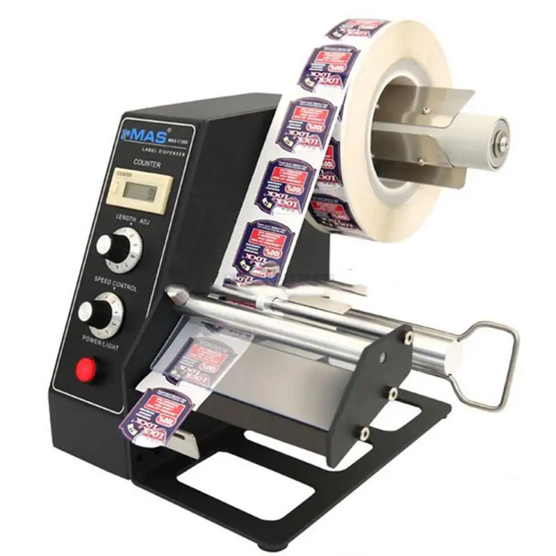 

MAS-1150D Electric Automatic Label Dispenser Device Sticker Labeling Machine Label Dispensing Machine 220V/110V 4~140MM Hot Sale