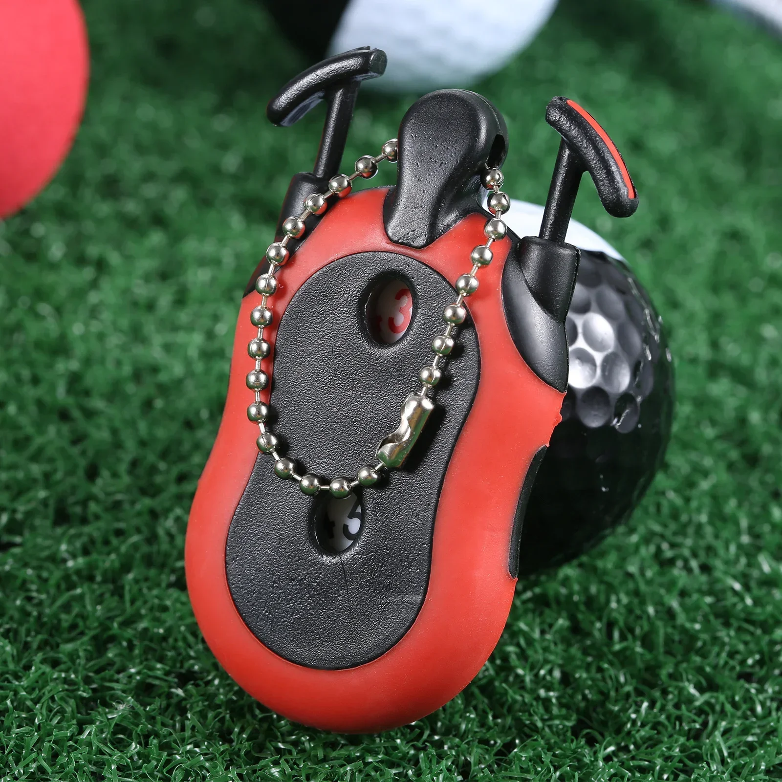 플라스틱 듀얼 디지트 스퀘어 스코어러, 스트로크 샷 풋 스코어 카운터, 게임 코트 스코어링 용품, 야외 골프 액세서리, 1 개