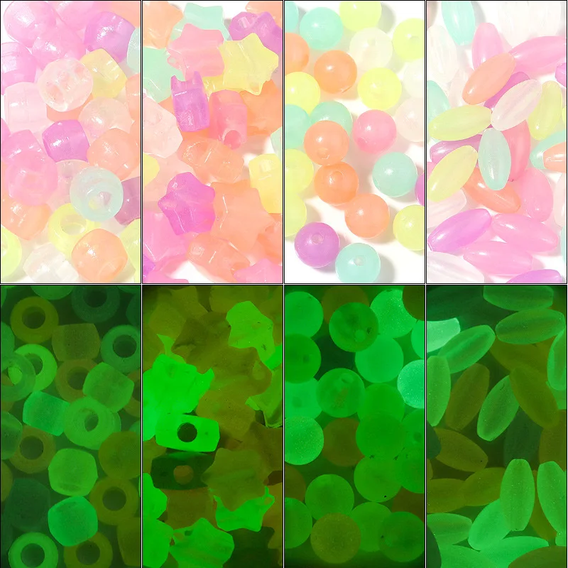 SUPERFINDINGS Lot De 250 Perles En Acrylique En Forme De