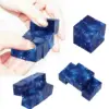 Infinity Cube Fidget Cube Toy Galaxy Space Magic Puzzle Flip Cube Fidget Finger Toys Anxiety Relief for Adults Kids ADHD Stress 3