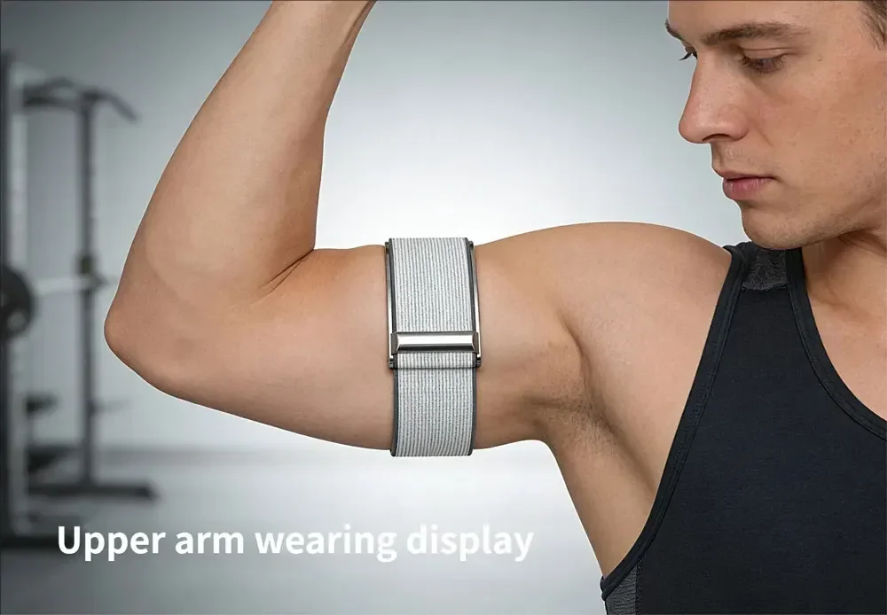 Breathable Nylon Elastic Sport Strap with Genuine Leather Hook-And-Loop