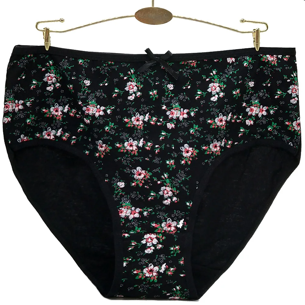 Cotton Mid Rise Womens Briefs - Soft Sexy Plus Size Panties 3 Pcs