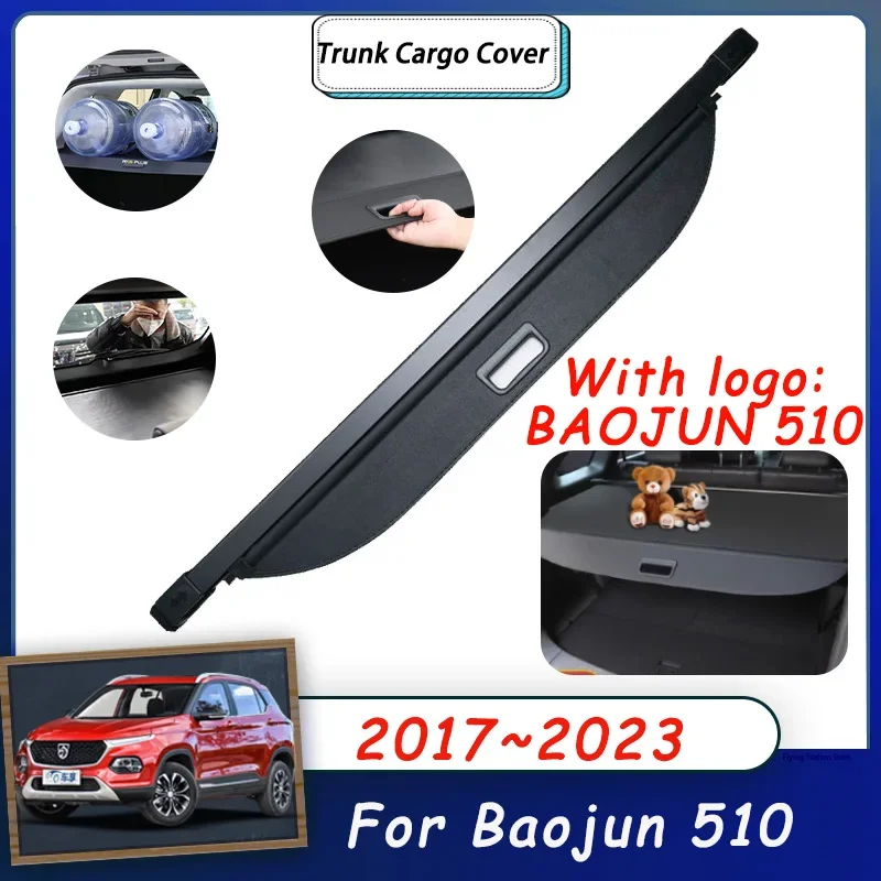 

Багажник автомобиля, грузовые Чехлы для Baojun 510 Chevrolet Groove 2017 ~ 2023, аксессуары, органайзер заднего багажника, экранирование 2019 2021 2022