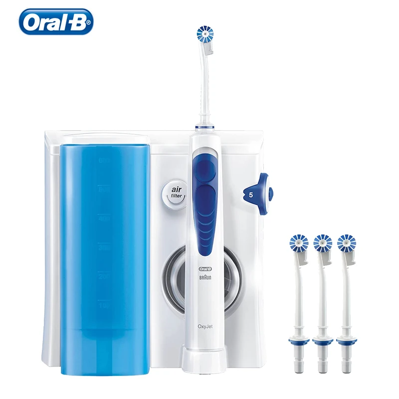 Papua Ny Guinea måske golf Oral-B Aquacare Oral Irrigator Rechargeable 600ml Oxyjet Water Flosser  Wall-mountable Adjustable Micro Airbubble 4push-on Nozzle