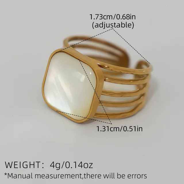 89897-13c780.jpg Bagues d'ouverture réglables plaquées or 18 carats en acier inoxydable pour femmes, cadeau de fête de fiançailles, bijoux de tempérament 2025