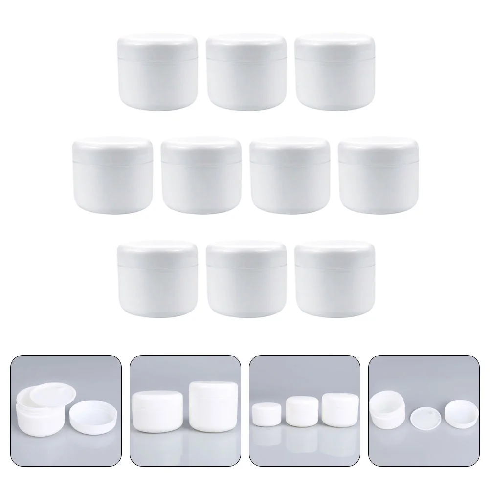 10 Pcs Plastic Containers Facial Cream Boxes Creami Empty Sub Bottles Practical Filling Packing Women