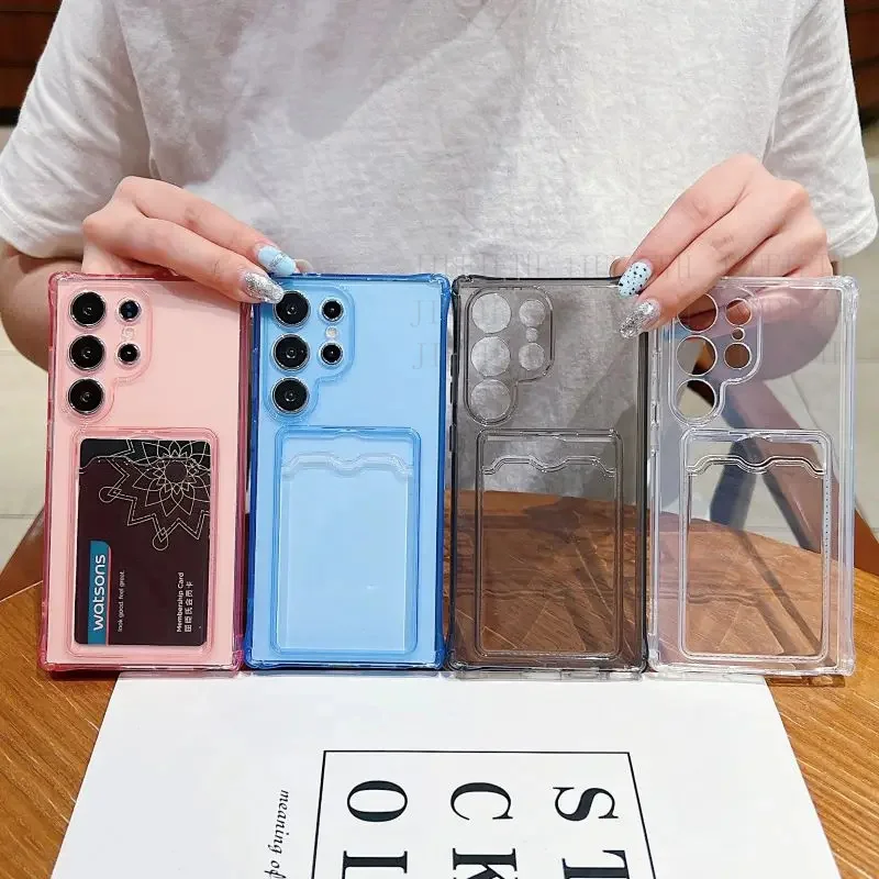 Luxury Silicone Transparent Card Case