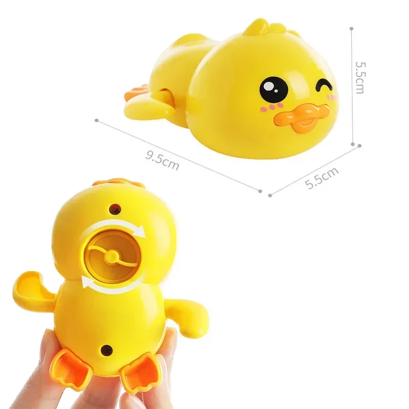 Cute Bath Toys Swimming Duck Bath Toy for Toddlers 1-3 Floating Wind Up Toys for Boy Girl New Born Baby Bathtub Toddler Toys