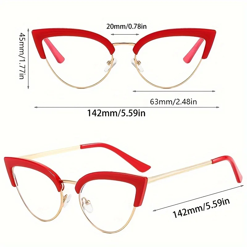 Vintage Cat Eye Blue Light Blocking Glasses