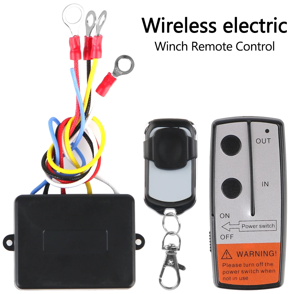 24V 12V Rescue Vehicles Winch Remote Control For Car Towing Equipment Jeep Off-road 4x4 ATV Trailer Cordless Controller Switches