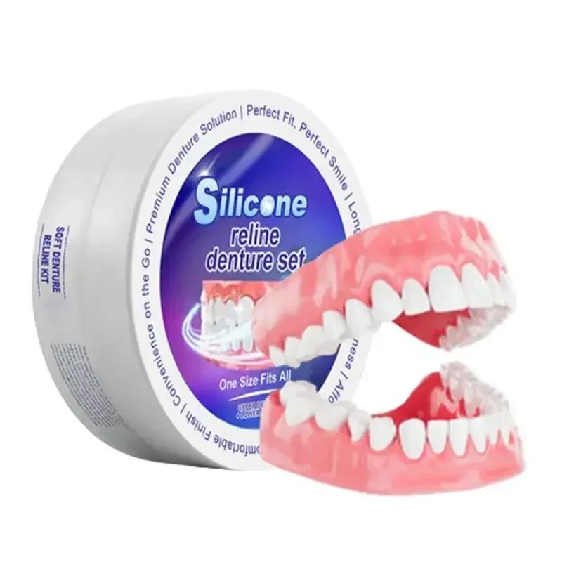 Teeth whitening essence Teeth whitening product Teeth health product Silicone Denture Set Oral Hygiene Care