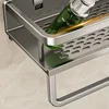 Bathroom Shelf Suction Cup Shampoo Holder Makeup Storage Organizer Aluminum Shower Shelf Bathroom Organizer No Drill Wall Shelf 6