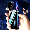 Single Arc Electric lighter Metal Windproof flameless USB Touch Sensing Cigarette Lighter Outdoor portable lighter men's gifts 2