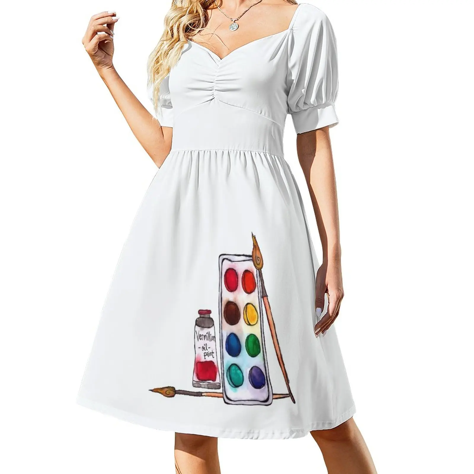 

Let's Paint Sleeveless Dress Summer skirt women's summer dress 2024 ladies dresses for special occasions