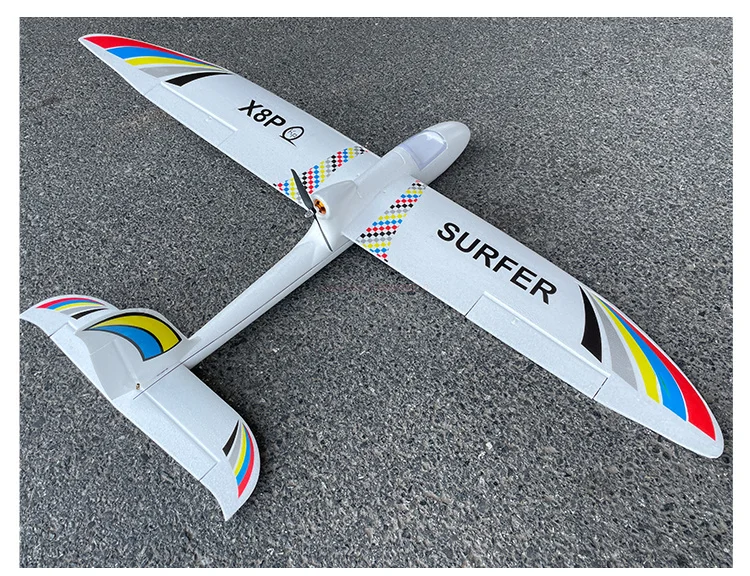 Af 모델 1400mm 윙스팬 서핑 X8 프로펠러, Fpv RC 글라이더 트레이너 비행기 키트, Pnp Mc6c 40a 2450kv 전기 기계