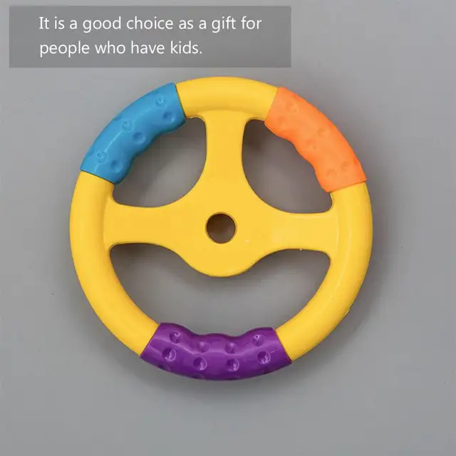 Steering Wheel Toy Accessory for Busy Board Baby Driver Car Activity Toy Kids Pretend Play Toy for Toddlers and Kids 5