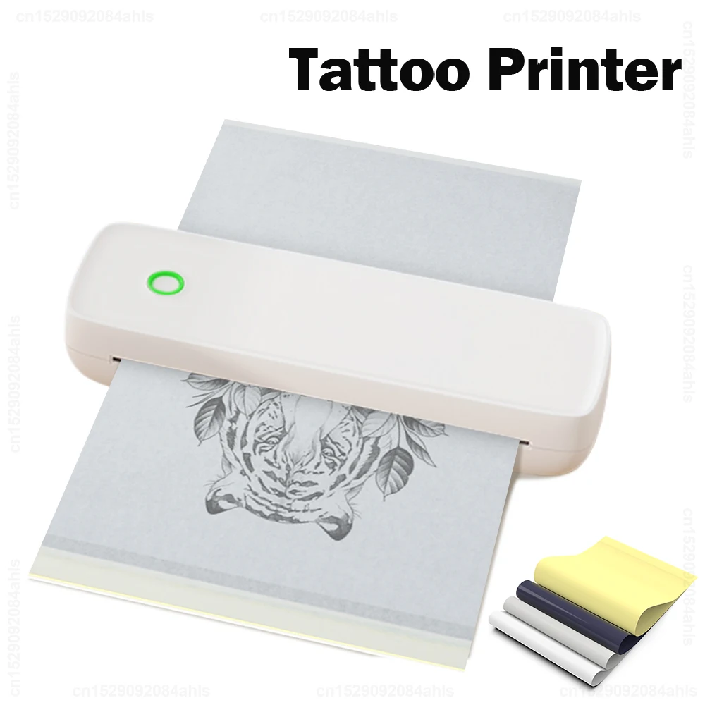 Mini Portable Printer A4 Paper Thermal Printer Inkless Bluetooth Tattoo  Stencil Printer Tattoo Transfer by Phone Computer Print - AliExpress