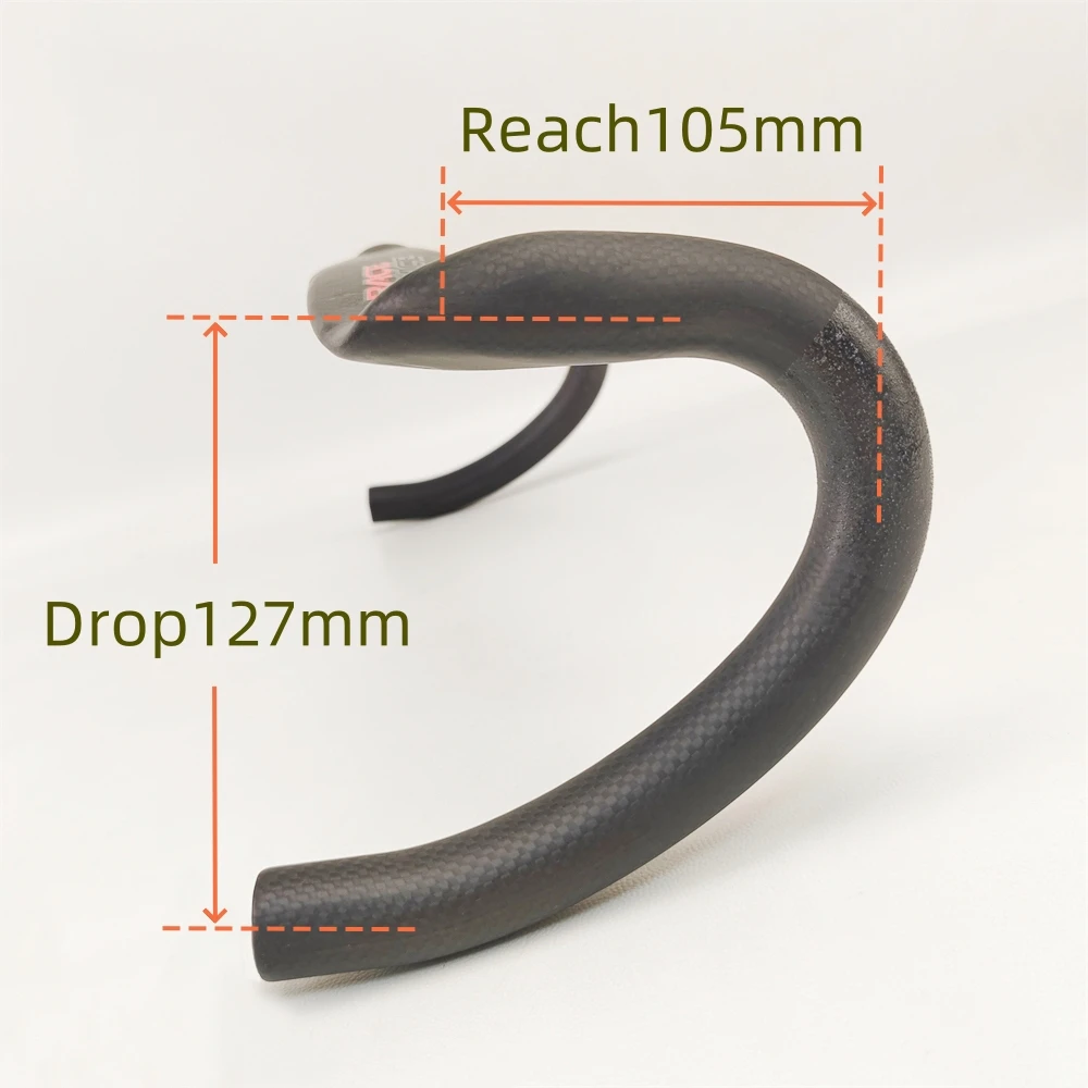 Carbon Fiber Bicycle Handlebar,Road Bike Cycle Handlebar Internal Wiring31.8* 400/420/440mm Bike Accessories