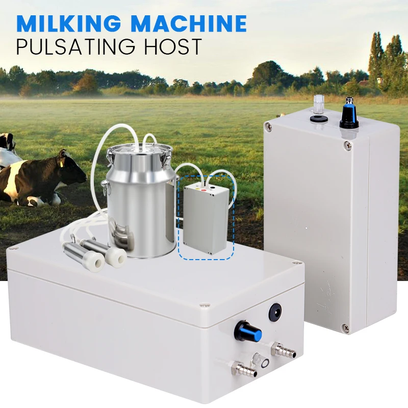 équipement Ferme Traite Machine à Traire électrique 12V - Pour âne, Mouton, Vache, Cheval Pompe à Vide Trayeuse 12V