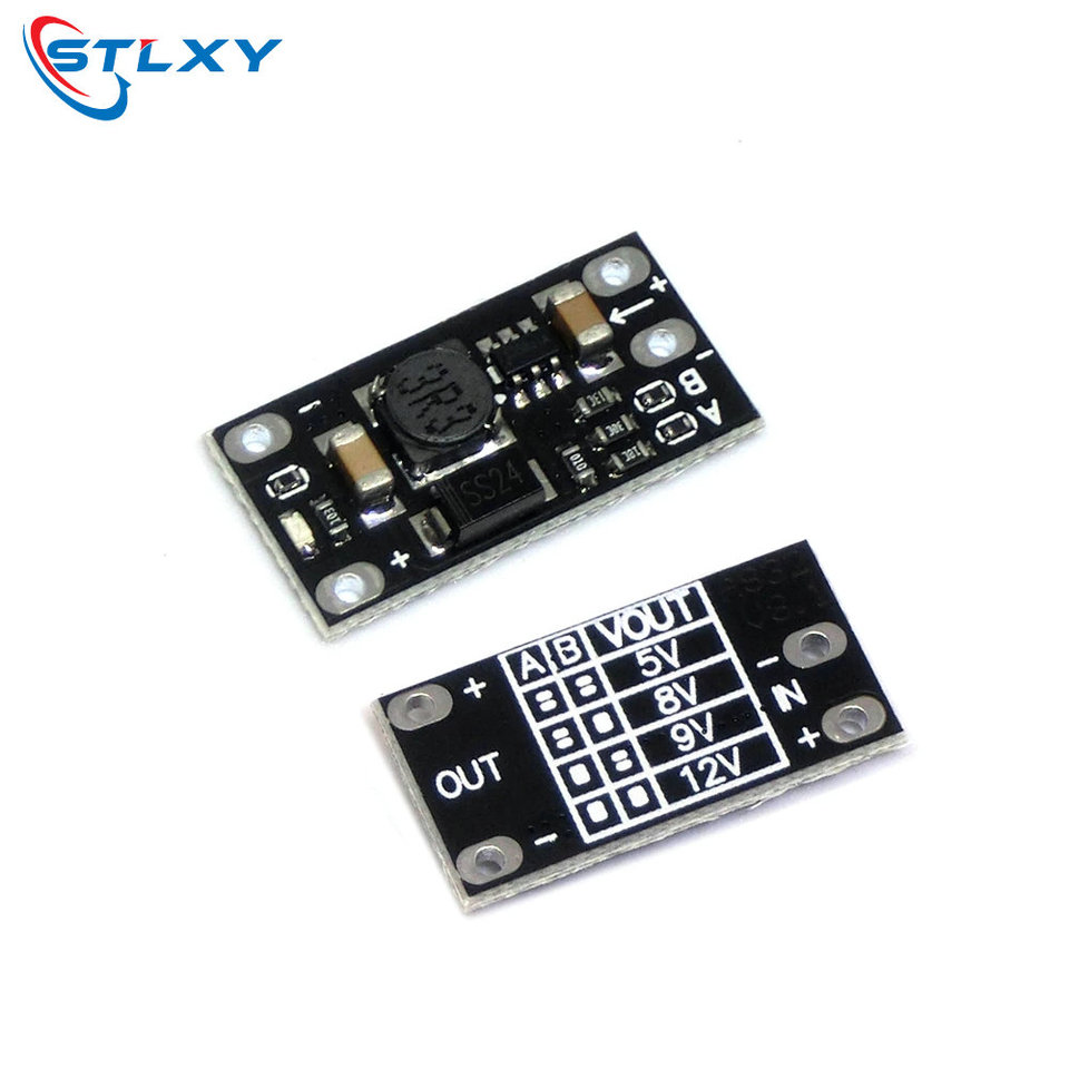 Mini DC-DC Boost Step Up Converter 3V 3.2V 3.3V 3.7V 5V 9V to 12V Voltage Regulator PCB Board Module can set 5V/ 8V/ 9V
