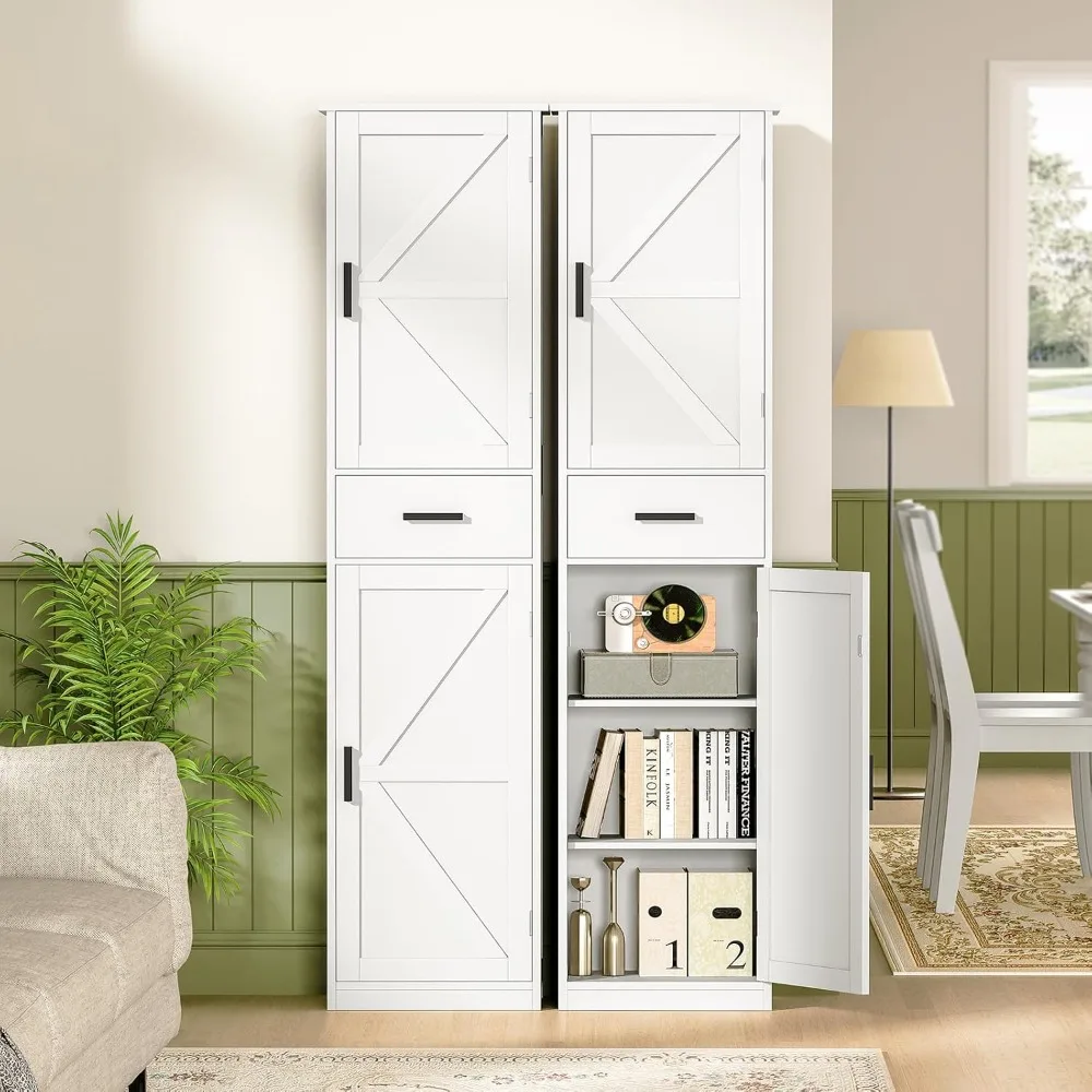 tall bathroom cabinet, storage cabinet with 6 shelves & drawer, bathroom storage cabinet with adjustable shelves, tall cabinet