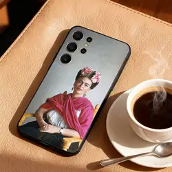 Frida Kahlo Black Soft Phone Case - Stylish and Protective Design for Samsung S21plus (Z6)