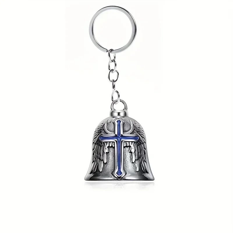 Lion King Pendant and Keychain with Uniquely Carved Bell - Retro Design