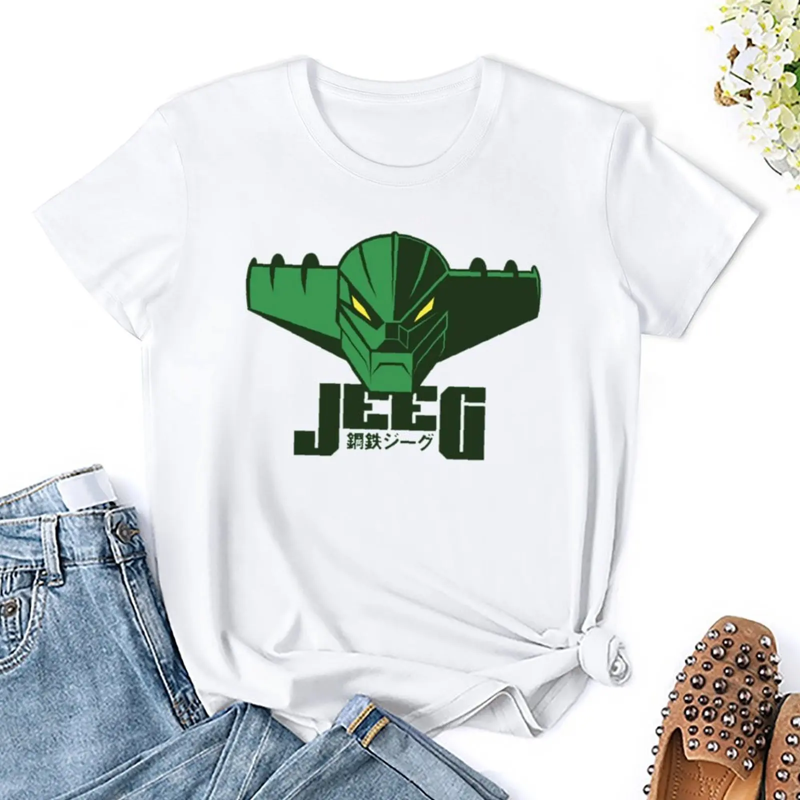 Fresh Mechas 02 Mazinger Z Steel Jeeg Robot Kotetsu Dark Great 13 T-Shirt Movimento T-Shirt Graphic Cute Home