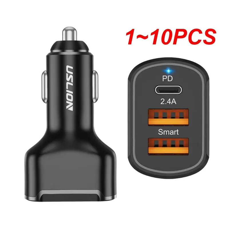 

1~10PCS 30W QC PD 4.0 3.0 Car Charger Quick Charge For 12 11 Max Mini S10 9 Fast Charging Type C