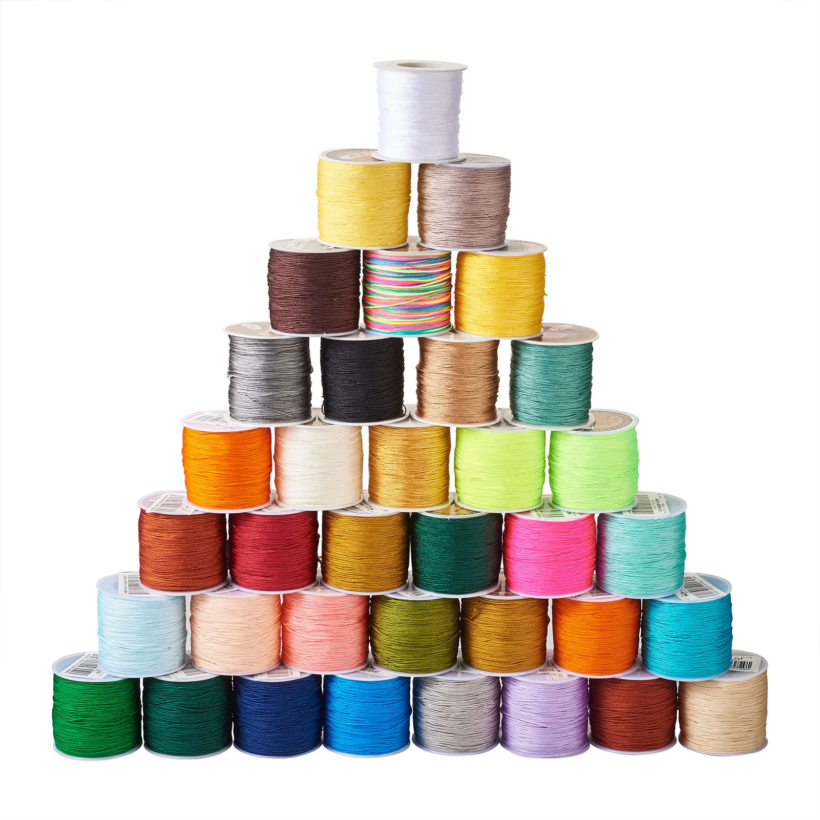 

100m/roll 0.8mm Nylon Cord Thread Chinese Knot Macrame Cord Bracelet Braided String DIY Tassels Beading Thread for Bead Bracelet